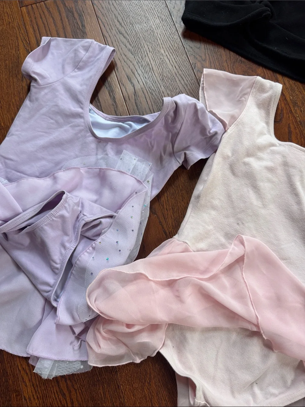 Girls' Ballet Dress and Wrap Set - Light Pink & Light Purple
